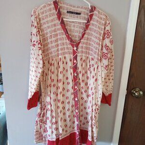 Gudrun Sjoden Artists Smock Blouse XL